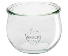 Stiklo indas su patentu Weck Tulip 580 ml Ø10.8x8.4 cm be dangtelio 30 vnt./dėžėje