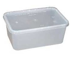 Multi Plastikinis padėklas 1000 ml 120x175x70 mm permatomas makaronų padėklas su dangteliu, 250 vnt./dėžėje