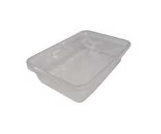 Multi Plastikinis padėklas makaronams 500 ml 120x175x40 mm su dangteliu mikrobangų krosnelei, skaidrus, 250 vnt./kartoninėje dėžėje