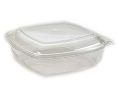 Multi Plastikinis indas SquarePac 750 ml 179x174x50 mm su atlenkiamu dangteliu APET skaidrus, 75 vnt./pak.