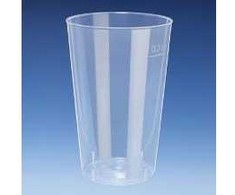Multi Plastikinis puodelis 30 cl Ø78 mm H118 mm PP pusiau permatomas, 20 vnt. x 25 vnt./kartoninė dėžė
