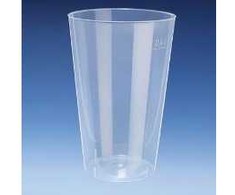 Multi Plastikinis puodelis 40 cl Ø85 mm H128 mm daugkartinis PP pusiau permatomas, 10 vnt. x 50 vnt./kartoninėje dėžėje
