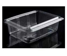 Multi Plastikinis indas Catersource 1500 ml 140x195x70 mm permatomas kvadratinis su atlenkiamu dangteliu RPET, 100 vnt.