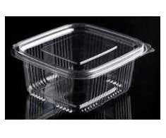 Multi Plastikinis dubenėlis Catersource 500 ml 90x105x55 mm kvadratinis su atlenkiamu dangteliu RPET permatomas, 6 pak. x 100 vnt. dėžėje