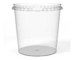 Multi Plastbæger Handy-Safe 1170 ml Ø132xH128 mm PP Klar, 200 vnt./ps - (200 vnt.)