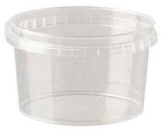 Multi Plastikinis puodelis Handy-safe 250 ml Ø92x57 mm PP permatomas, 19 vnt. x 200 vnt./dėž.