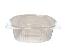 Multi Plastikinis puodelis Verive 750 ml ovalus su atlenkiamu dangteliu 172x144x62 mm RPET permatomas, 10 vnt. x 50 vnt./dėžėje