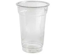 Multi Plastikinis puodelis 25 cl Ø78 mm EU320 RPET permatomas, 25 vnt. x 50 dėžėje