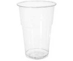 Multi Vienkartiniai plastikiniai puodeliai 40 cl Bioware H133 mm Ø95 mm biologiškai skaidūs PLA permatomi, 16 vnt. x 50 vnt./kartoninė dėžė