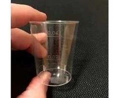 Multi Plastikinė stiklinė 2 cl / 4 cl Ø42xH52 mm, PS, skaidri - (40 pakuočių x 50 vnt.)