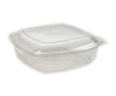 Multi Plastikinis indas SquarePac 750 ml 179x174x50 mm su atlenkiamu dangteliu APET skaidrus, 75 vnt./pak.