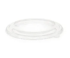 Multi Plastikinis dangtis Verive apvalus PET Ø185mm skaidrus rudos kraft salotų dubenėliui, 50 vnt./pak. (50 vnt.)