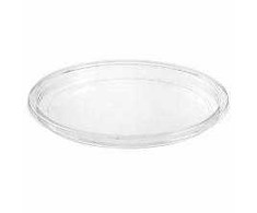 Multi Plastikinis dangtelis Ø117 mm apvalus RPET permatomas Deli puodeliams, 10 vnt. x 50 vnt./kartoną