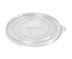 Multi Plastikiniai dangteliai Ø166 x H10 mm salotų dubenėliui 500/700 ml Ronda Wide permatomi, 5 pakeliai x 50 vnt./dėžėje