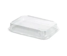 Multi Plastikiniai dangteliai 185x129x32 mm Contrast Small stačiakampiai APET permatomi, 4 pakeliai x 50 vnt./dėžėje