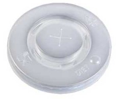 Multi Plastikinis dangtelis Ø90 mm Catersource plokščias su kryžmine anga permatomas popieriniams puodeliams PS, 100 vnt.