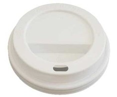 Multi Gėrimo dangteliai PS plastikas Ø80xH20mm kavos puodeliams balti Catersource, 10 vnt. x 100 vnt./kartonas