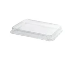 Multi Plastikiniai dangteliai Contrast X-Large 256x182x32 mm stačiakampiai APET permatomi, 4 pakuotės po 50 vnt./dėž.