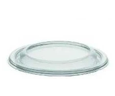 Multi Plastikinis dangtelis DeliGreen Ø129x16 mm apvalus plokščias RPET skaidrus, 12 vnt. x 42 vnt./dėžėje