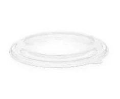 Multi „Verive“ plastikinis dangtelis, apvalus PET, Ø185 mm, skaidrus, rudo kraft popieriaus salotų dubenėliui, 6 vnt. x 50 vnt./pak.