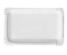 Multi Dešrainių lėkštė 13x20 cm popierinė, 4 pakeliai x 250 vnt./dėžėje