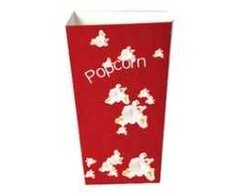 Multi Popkorno indeliai 1,4 l 48 oz 180 mm raudoni su baltu popkornu 50 vnt.