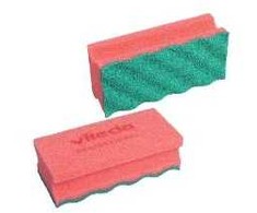 Multi Valymo kempinė Puractiv nebraižanti raudona, 10 pakelių po 10 vnt./kartoną