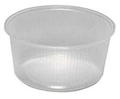 Multi Salad container 250 ml Ø101x50 mm round clear PP, 10 pk x 100 pcs/carton