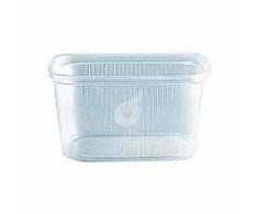 Multi Salotų dubenėliai 300 ml 108x81x59 mm stačiakampiai PP permatomi, 100 vnt./pak.