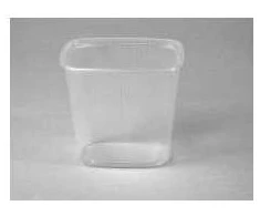 Multi Salotų indeliai 500 ml, 108x81x102 mm, stačiakampiai, skaidrūs PP, 10 pakelių po 100 vnt./dėžutėje