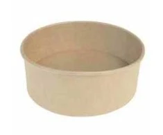 Multi Apvalus salotų dubuo Catersource, 1000 ml, Ø148x78 mm, rudas, su PE plėvele, 6 vnt. x 50 vnt./dėžutėje