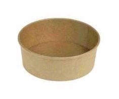 Multi Salotinė Catersource apvali 1300 ml Ø185x70 mm ruda kraft su PE, 6 vnt. x 50 vnt./dėž.