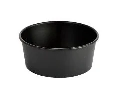 Multi Apvali salotų lėkštė 1300 ml Ronda Wide+ Ø184x66mm juoda, 12 pakelių x 25 vnt./kartoninė dėžė