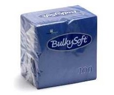Multi Napkins Bulkysoft 24x24 cm 2-ply mėlynas, 20 packs x 100 pcs/carton
