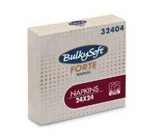 Multi Servetėlės Bulkysoft I 24xP 24cm, dvisluoksnės, natūralios, 100 vnt./pak.