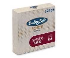 Multi Servetėlės Bulkysoft 33x33 cm 2 sluoksnių natūralios, 20 pakelių x 100 vnt./kartonas