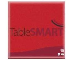 Multi Servetėlės TableSMART airlaid 40x40 cm, 1/4 lankstymo, raudonos, 12 pak. x 50 vnt./dėžėje