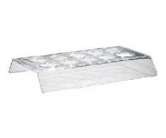 Multi Stikliukų padėklas Glassforever 15,5x25x3,6 cm polikarbonatas permatomas, 8 vnt. x 10 vnt./kartonas
