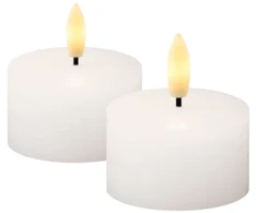 Lampa stołowa Multi Sille Świeczki tealight komplektas 2 vnt., Ø4,5XH2,2cm, balta