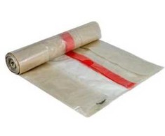 Multi Šiukšlių maišas su virvele 100 L 700x1010 mm 55 permatomas, 10 vnt./ritėje (10 vnt.)