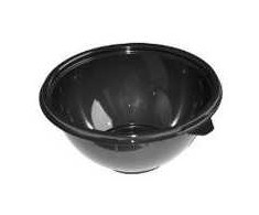 Abena Dubenuota lėkštė PET 1000 ml Ø180x70 mm apvali juoda, 360 vnt./dėžėje