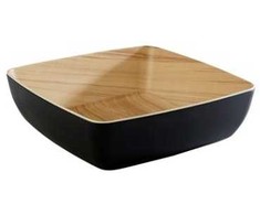 Multi Dubuo Frida 2,65 l 25x25x7,5 cm melaminas juodas/medienos imitacija, 6 vnt./pak.