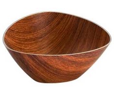 Multi Retro dubenėlis 24x24x10,5 cm trikampis PS rudas, 24 vnt./kartoninėje dėžėje
