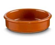 Multi Terakotinė lėkštė Regas Ø130x30 mm, rustiška raudona/ruda, 26 vnt./dėžėje