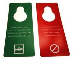 Plakatas Multi Ženklas "Netrukdyti" plastikinis neutralus 50 vnt./kartoninėje dėžėje
