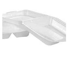 Multi Putų dėklas 2 skyrių 210x245x72 mm su atlenkiamu dangčiu XPS baltas, 100 vnt./pak.