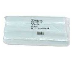 Multi Šiukšlių maišai 40 l P600 x A600 mm 17 mikronų LDPE permatomi, maistui tinkami, 10 pakelių x 3 rulonai x 50 vnt./dėžėje