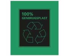 Multi Atliekų maišas Catersource 40 l B500xL700mm 15 mikronų MDPE su užlenktu kraštu žalias – 100 % perdirbtas, 15 ritinėlių x 50 vnt./dėžėje