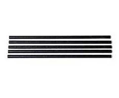 Multi Drinking straws Ø6x230 mm uncrimped biodegradable paper juodas, 500 pcs