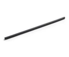 Multi EURO STRAWS - Natural mineral straw 6x230mm, Charcoal Juodas, 250pcs